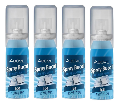 Kit 4 Spray Bucal Above Ice 15ml - Antisséptico