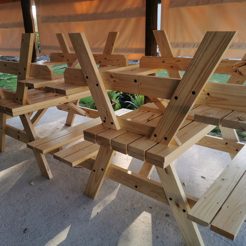 Imagen 5 de 7 de Borogo 2x6 Mesa Picnic 1,6 Metros.
