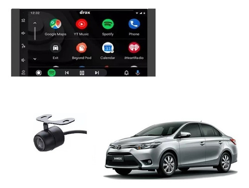 Kit Oferta Radio Android 9.1 Wifi Waze Yaris 2017 2018 2019 