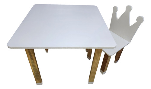 Set De Mesa Infantil Con 1 Silla Montessori 