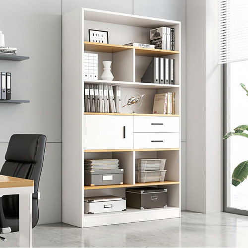 Librería De Madera Minimalista Multifuncional De 5 Niveles