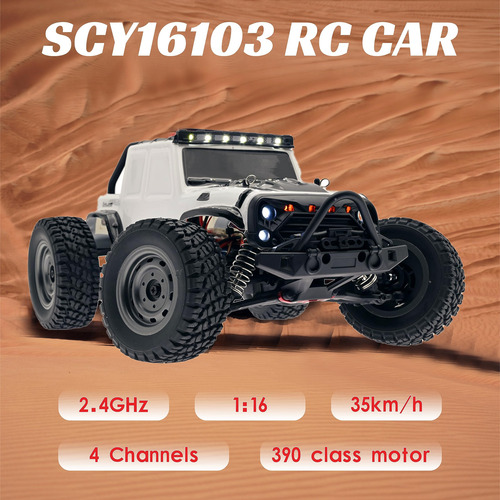Coche Rc Scy16103 4x4 35 Km/h 2.4ghz 4wd Con 3 Baterías