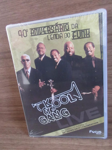 Dvd - Kool And The Gang: Live - 40º Aniversário Da Lenda