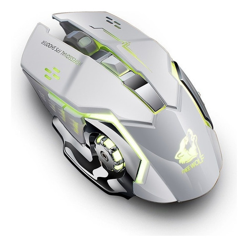 Mouse De Juego Inalámbrico Usb Recargable Led Silent 2.4 G