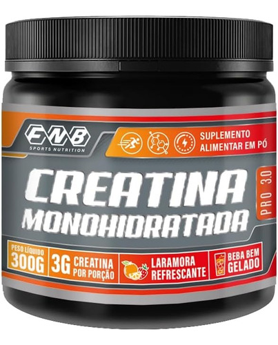 Creatina Monohidratada Pro 3.0 300g Sabor Laramora Fnb