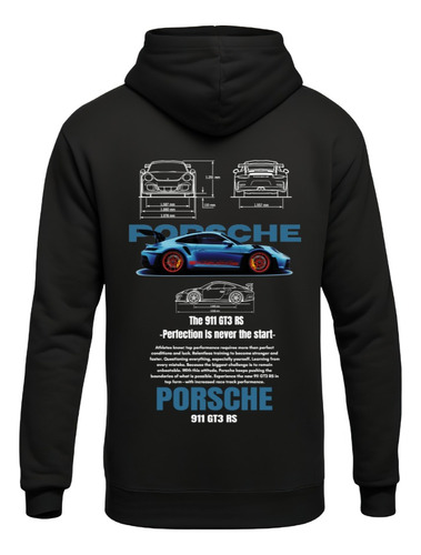 Poleron Canguro Con Capucha - Porsche 911 Gt3 - Porsche 12