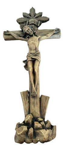 Cristo Para Colgar Tipo Madera, Imagen De La Pasion De Jesus