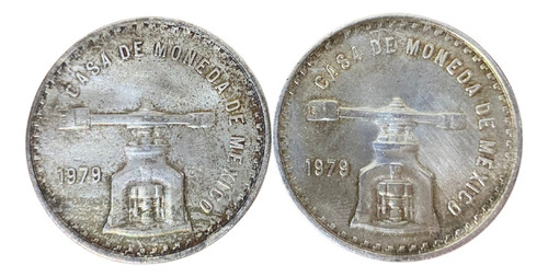 Par De Onzas Troy De Plata .925 (1979 Y 1980)