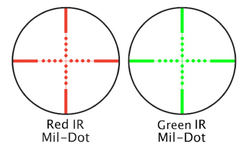 Mira 3-10x42 Lancer Tactical Reticula Mildot Verde Rojo Xtcc