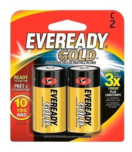 Pilas Alcalinas Eveready Gold C Medianas X2 Super Oferta!!