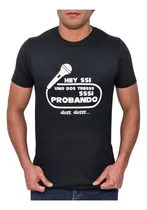 Comprar Playera Probando Micro Músicos Dj Sistemas Audio Profesional