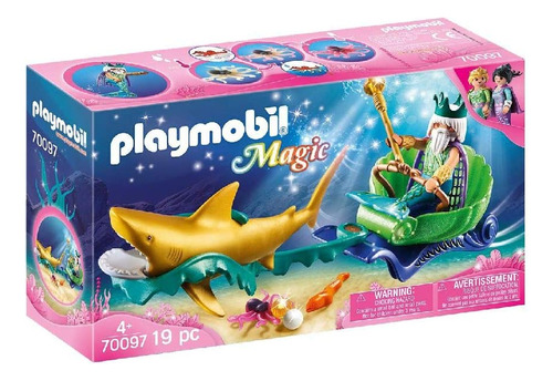 Playmobil Sirena Rey Del Tiburón Marino