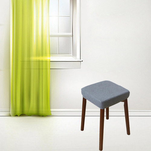 Taburete De Tocador Elástico Funda De Asiento Funda Gris B