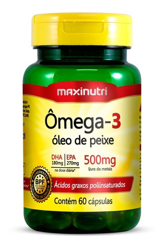 Ômega 3 500mg - 60 Cápsulas