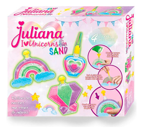 Manualidades Juliana Arena Magica I Love Unicorns Sands