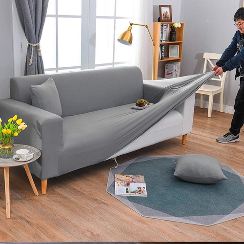 Funda Para Sofa Cubre Sillon 2 Cuerpo Espandex Con Diseño