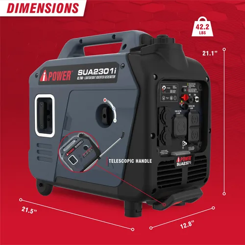 Generador Inversor Portátil 2300 W Sensor Co Ultraligero