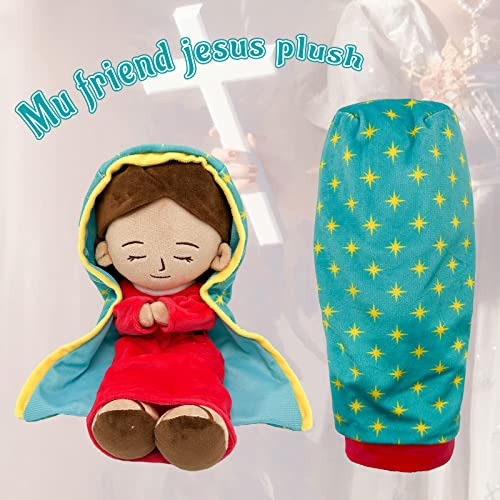 Muñeca De Peluche De La Virgen De Guadalupe Bendecida, Jesuc