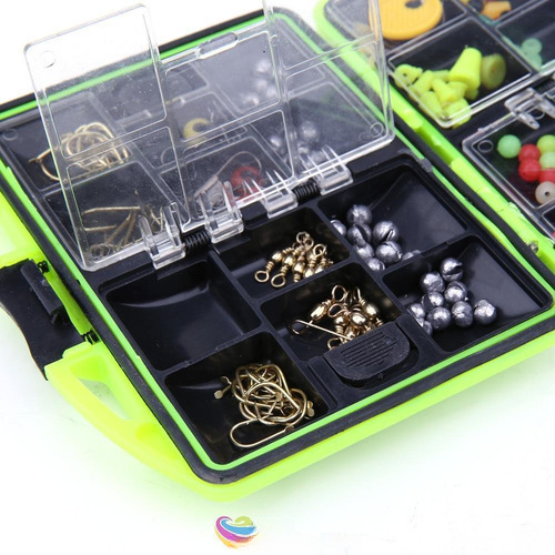 24 / Set Assorted Fishing Tool Kit Tackle Box Accesorio Full