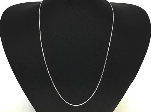 Imagem 4 de 7 de Cordão Corrente Veneziana Em Prata 925 Masculina 60cm 1,2mm