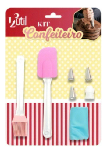 Kit Confeiteiro Jogo Cozinha E Saco Para Confeitar 7 Peças