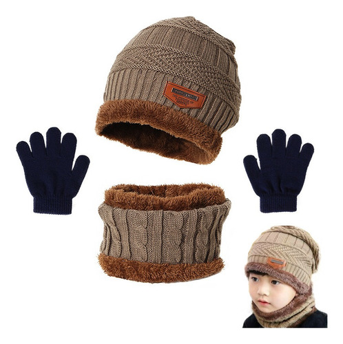 Gorro De Invierno For Niños, Bufanda De Invierno, Guantes C