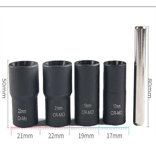 Conjunto De Chave De Torque Para Removedor De Porca De Roda