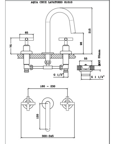Juego Baño Completo Aqualaf Aqua Lever Cromo