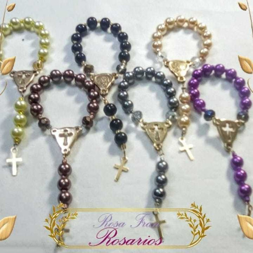 Mini Rosario Recuerdo Bautizo Novenario Comunión Misas