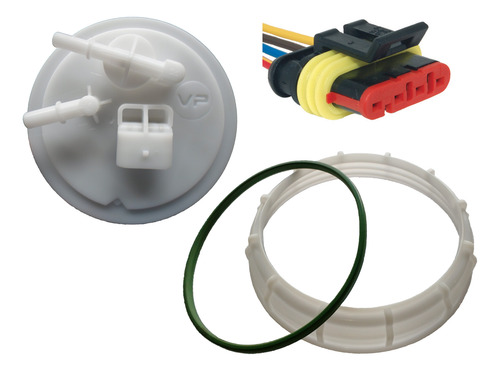 Conector + Trava + Tampa Da Bomba Combustível Doblo Linea Punto Stilo Flex