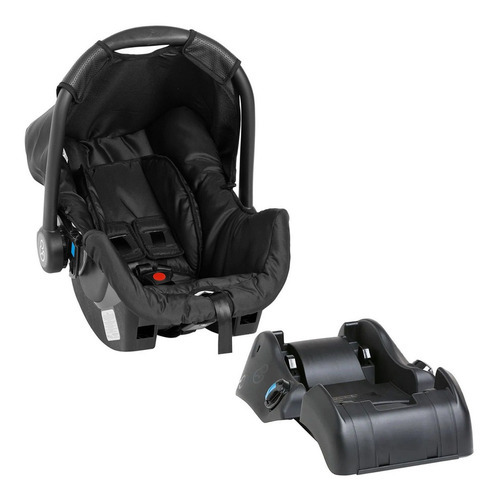 Bebe Conforto Cadeirinha Carro Galzerano Preto + Base Auto Liso