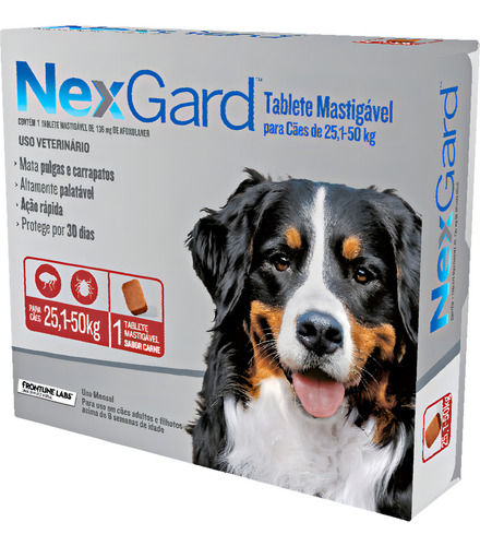 Remedio Pra Carrapato Nex Gard 25 A 50 Carrapato 1cp Resolve