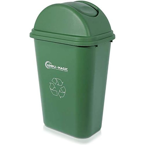 Papelera De Reciclaje Tapa Abatible , Premium, Verde