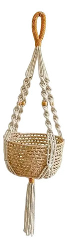 Soporte Decorativo Para Maceta De Macramé Para Colgar