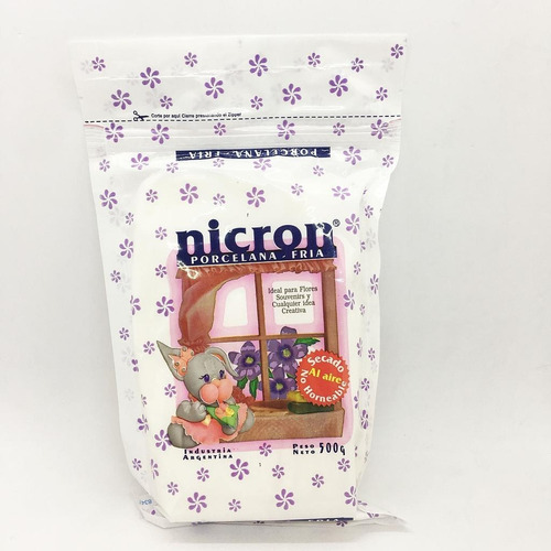 Imagen 1 de 3 de Porcelana Fria Nicron 500gr Paquete X1 Unidad