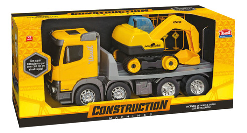 Camión Con Mini Excavadora Constrution Machine Usual