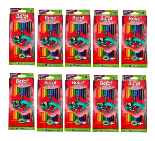 Lapices De Colores Berol Redondos Largos 30 Cajas 12 Pzas