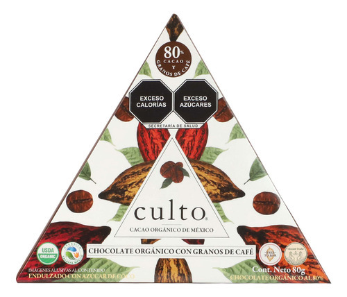 Chocolate Culto 80% Café Amargo 80g