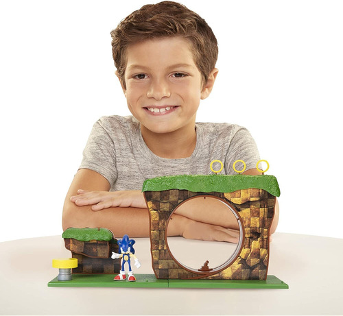 Sonic The Hedgehog Green Hill Zone Playset Com Sonic Jakks