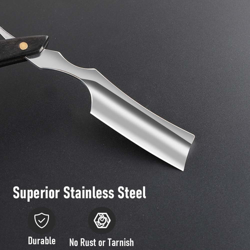 Razor Profesional De Borde Recto, Navaja De Afeitar Recta