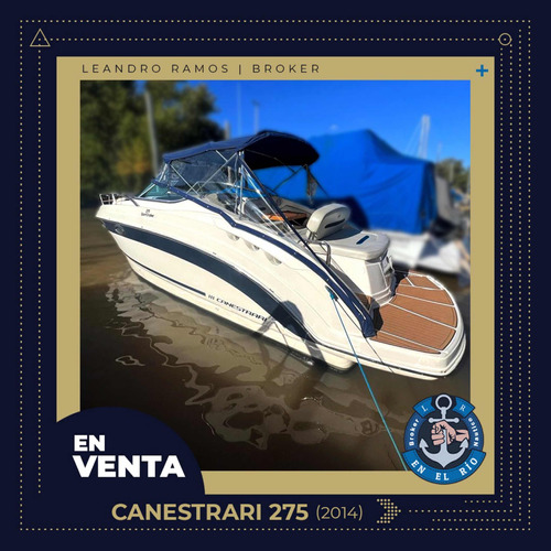 Canestrari 275 Año 2014 Con Volvo Penta 320 Hp Y Duoprop!!