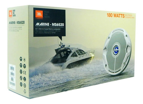 Imagem 8 de 9 de Par De Falantes 6 Jbl Marine Ms6520 Náutico - 120w Rms Par