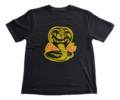 Playera Cobra Kai Negra Para Caballero Economica Mediana