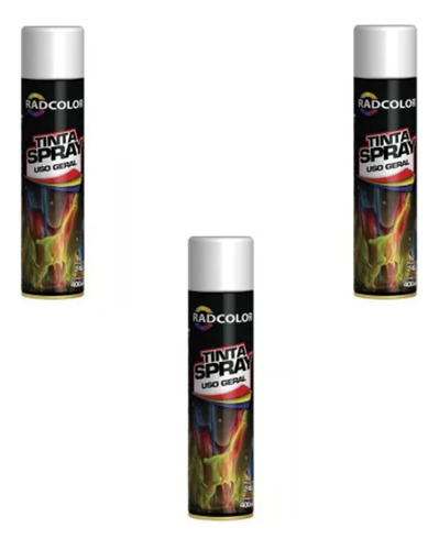 Tinta Spray Todas As Cores Caixa 3 Un Uso Geral E Automotivo