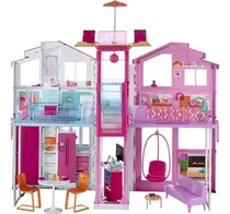 Comprar Casas De Muñecas Niñas Rosa Amueblada Barbie Juegos  :)