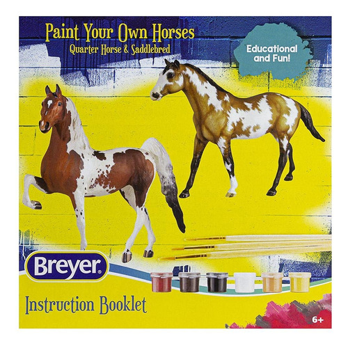 Juego De 2 Caballos Para Pintar Quarter Horse Y Saddlebred