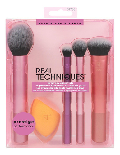 // Real Techniques, Everyday Essentials, Set De Brochas De