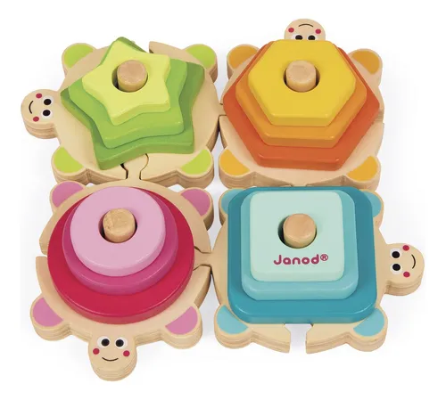 Janod I Tortugas De Madera Mezcladas