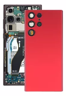 Tampa Traseira De Bateria Vermelha Para Samsung Galaxy S22 U