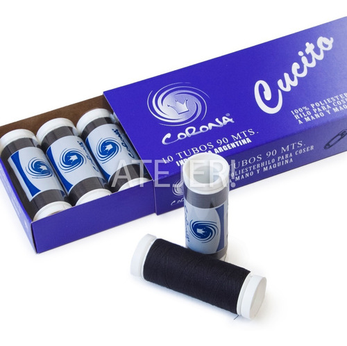 Imagen 1 de 6 de Hilo De Poliester Marca Corona X 10 Bobinas De 90 Mts C/u